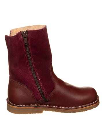 kmins Leren winterlaarzen donkerbruin