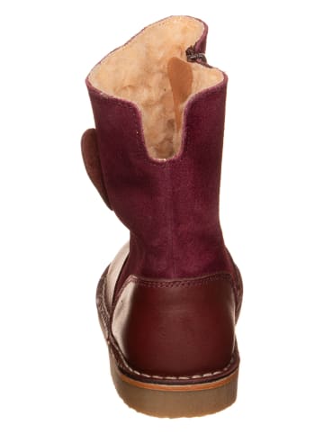 kmins Leder-Winterstiefel in Dunkelbraun