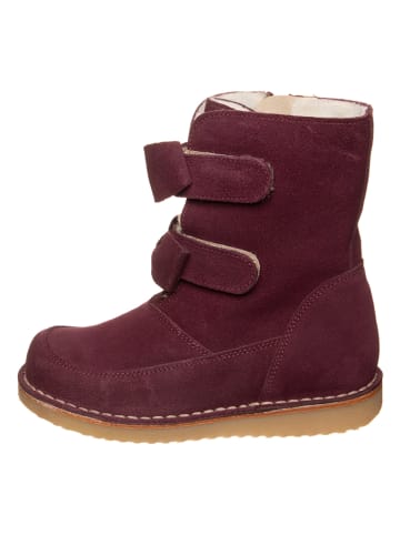 kmins Leren winterboots paars