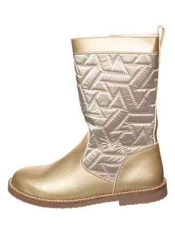 kmins Leren winterlaarzen goudkleurig