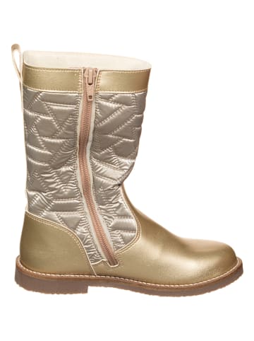 kmins Leren winterlaarzen goudkleurig