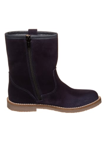 kmins Leder-Boots in Dunkelblau