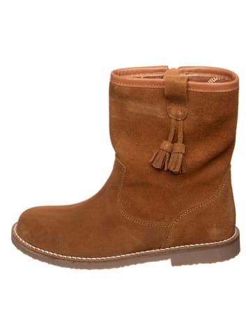 kmins Leren boots lichtbruin