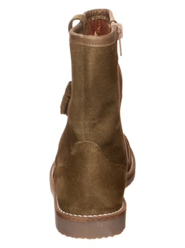 kmins Skórzane botki w kolorze brązowym