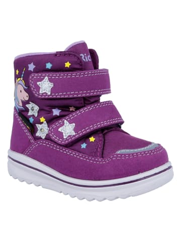 Richter Shoes Kozaki zimowe "Snow" w kolorze fioletowym