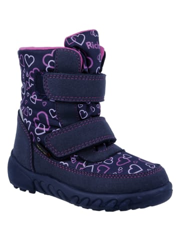 Richter Shoes Kozaki zimowe "Husky" w kolorze granatowym