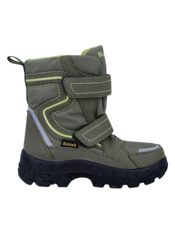 Richter Shoes Kozaki zimowe "Davos" w kolorze khaki