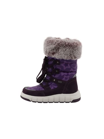 Lurchi Skórzane kozaki zimowe "Vany" w kolorze fioletowym