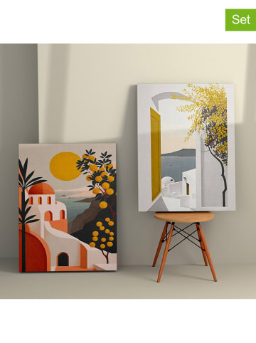 ABERTO DESIGN Druki (2 szt.) na płótnie