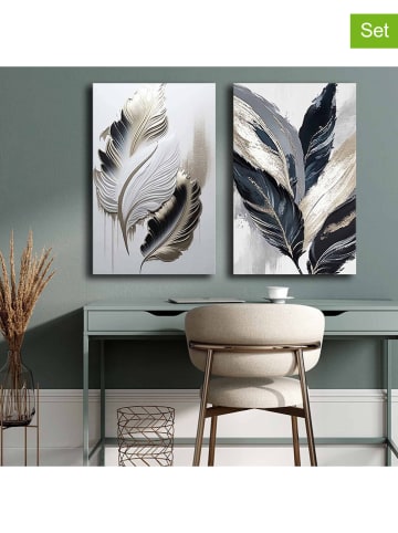 ABERTO DESIGN Druki (2 szt.) na płótnie - 45 x 70 cm