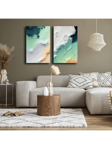 ABERTO DESIGN 2-delige set: kunstdrukken op canvas - (B)45 x (H)70 cm