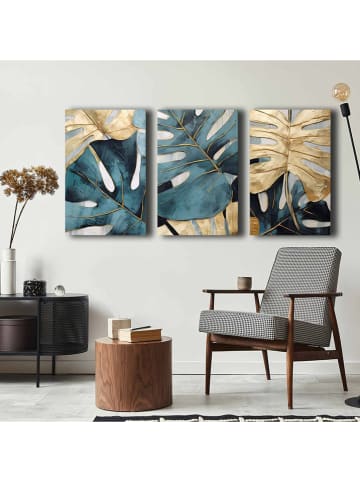 ABERTO DESIGN Druki (3 szt.) na płótnie - 45 x 70 cm