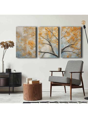 ABERTO DESIGN 3er-Set: Leinwanddrucke - (L)70 x (B)45 cm