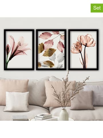 ABERTO DESIGN 3-delige set: ingelijste kunstdrukken - (B)35 x (H)45 cm