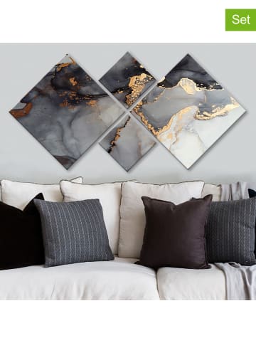 ABERTO DESIGN 4er-Set: Holzdrucke