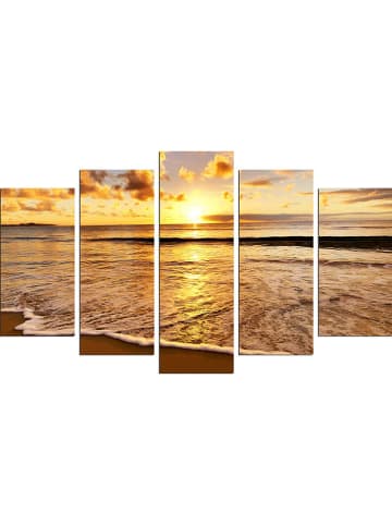 ABERTO DESIGN 5-delige set: kunstdrukken op hout "5PMDF-35"