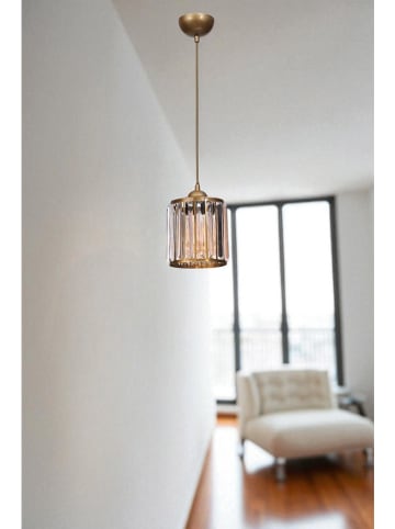 ABERTO DESIGN Lampa wisząca w kolorze złotym - wys. 80 cm