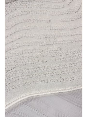 ABERTO DESIGN Kurzflor-Teppich in Creme