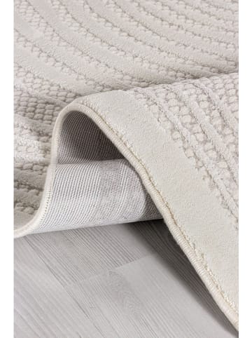 ABERTO DESIGN Kurzflor-Teppich in Creme