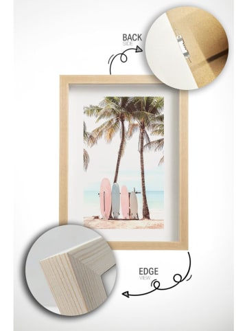 ABERTO DESIGN 3er-Set: Gerahmte Kunstdrucke - (B)33 x (H)48 cm