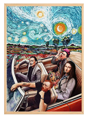 ABERTO DESIGN Ingelijste kunstdruk - (B)33 x (H)48 cm