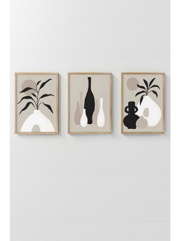 ABERTO DESIGN 3-delige set: ingelijste kunstdrukken - (B)33 x (H)48 cm