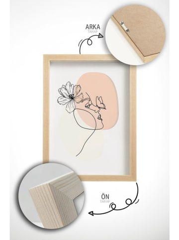 ABERTO DESIGN 3er-Set: Gerahmte Kunstdrucke - (B)33 x (H)48 cm