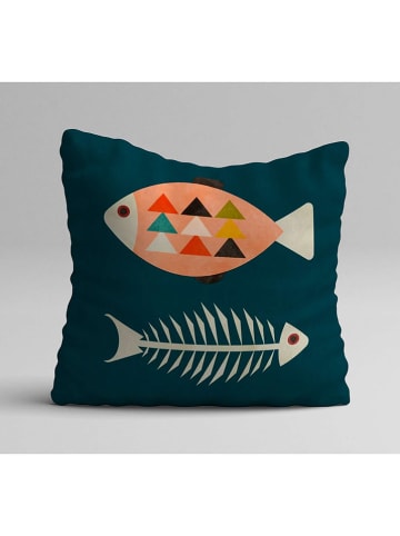 ABERTO DESIGN 3-delige set: kussenhoezen petrol/oranje/rood