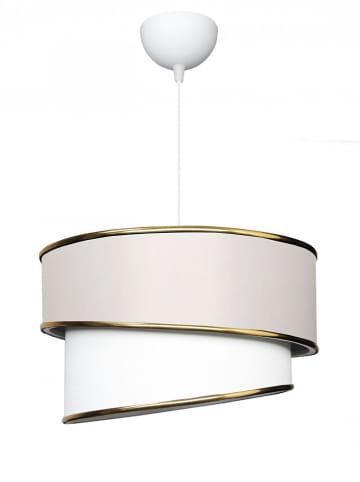 ABERTO DESIGN Hanglamp crème/wit - (H)70 x Ø 30 cm