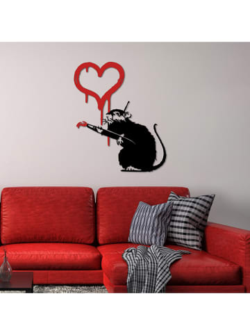 ABERTO DESIGN Wanddekor "Banksy" - (B)60 x (H)70 cm