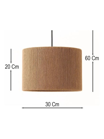 ABERTO DESIGN Hanglamp beige - (H)60 x Ø 30 cm
