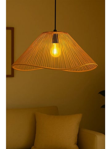 ABERTO DESIGN Hängeleuchte in Beige - (H)55 x Ø 45 cm