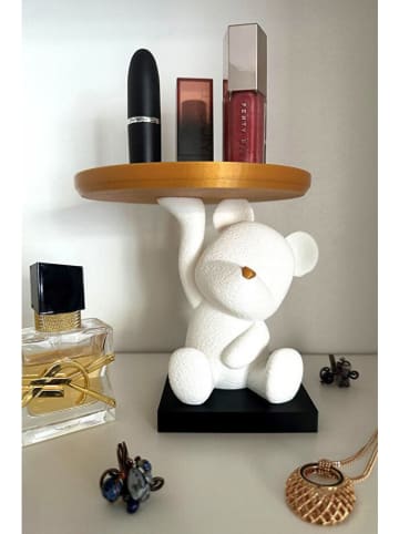 ABERTO DESIGN Deco-object wit/goudkleurig - (H)14 cm