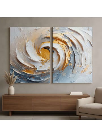 ABERTO DESIGN 2-delige set: kunstdrukken op canvas - (B)80 x (H)120 cm