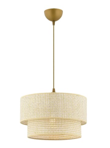 ABERTO DESIGN Hängeleuchte in Creme/ Gold - Ø 30 cm