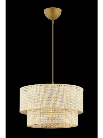 ABERTO DESIGN Hängeleuchte in Creme/ Gold - Ø 30 cm