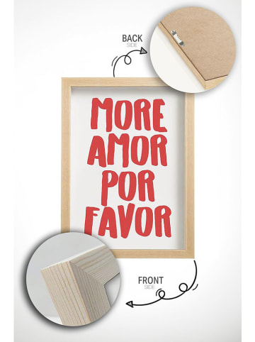 ABERTO DESIGN Ingelijste kunstdruk - (B)33 x (H)48 cm