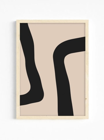 ABERTO DESIGN 3er-Set: Gerahmte Kunstdrucke - (B)50 x (H)70 cm