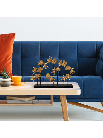 ABERTO DESIGN Dekoracja "Goldfisch" w kolorze złotym - 42 x 28 cm