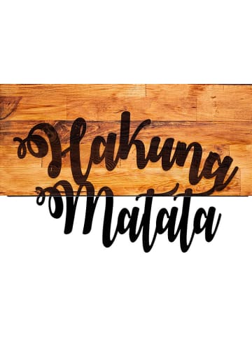 ABERTO DESIGN Wanddecoratie "Hakuna Matata" - (B)58 x (H)38 cm