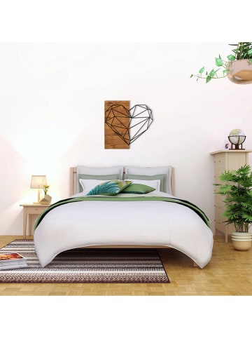 ABERTO DESIGN Dekoracja ścienna "Heart" - 58 x 58 cm