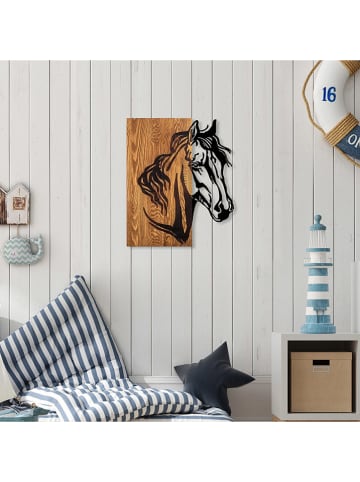 ABERTO DESIGN Wanddecoratie "Horse" - (B)48 x (H)58 cm