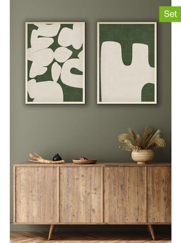 ABERTO DESIGN 2-delige set: ingelijste kunstdrukken