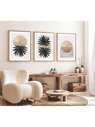 ABERTO DESIGN 3-delige set: ingelijste kunstdrukken