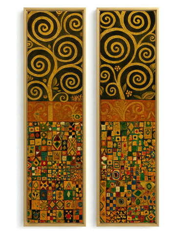 ABERTO DESIGN 2er-Set: Leinwanddrucke - (B)25 x (H)100 cm