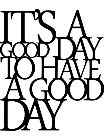 ABERTO DESIGN Wanddekor "It's a Good" - (H)70 x (B)41 cm