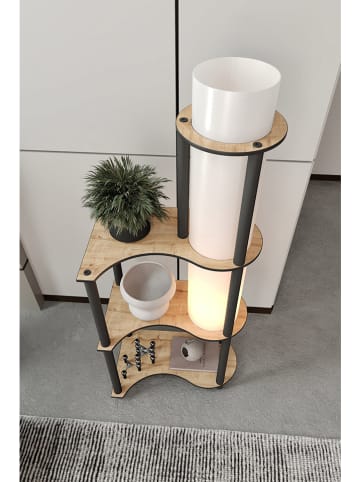 ABERTO DESIGN Standleuchte in Hellbraun/ Schwarz - (B)50 x (H)120 x (T)30 cm