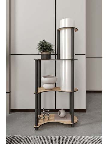 ABERTO DESIGN Standleuchte in Hellbraun/ Schwarz - (B)50 x (H)120 x (T)30 cm