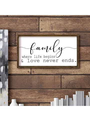 ABERTO DESIGN Ingelijste kunstdruk - (B)50 x (H)25 cm