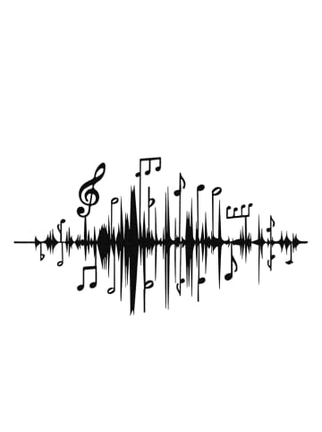 ABERTO DESIGN Dekoracja ścienna w kolorze czarnym - 69 x 37 cm